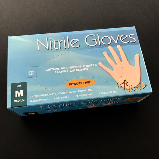 Blue nitrile gloves small