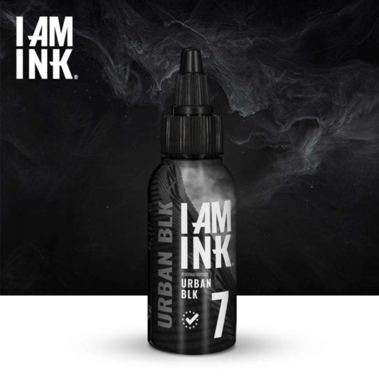 I AM INK #7 Urban pigment black 100ml - mmtattoo supplies