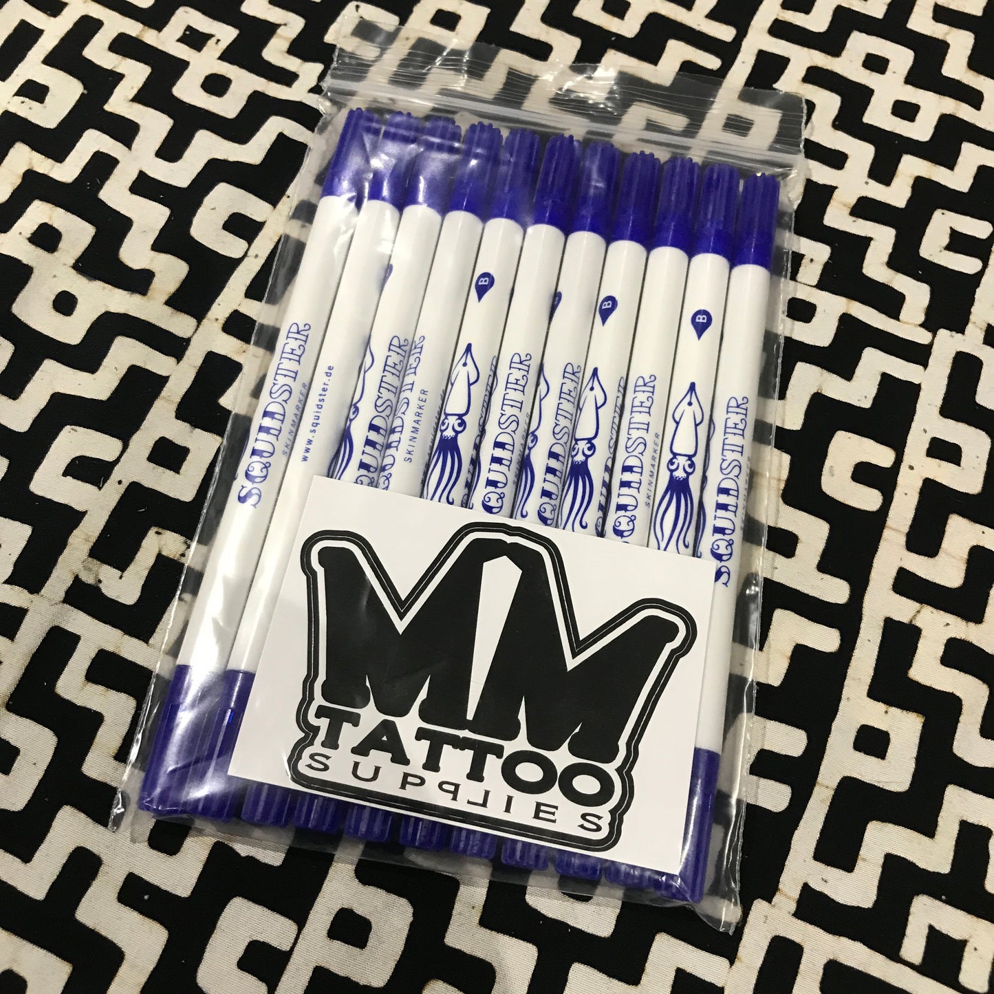 squidster skin markers blue 11 pack - mmtattoo supplies